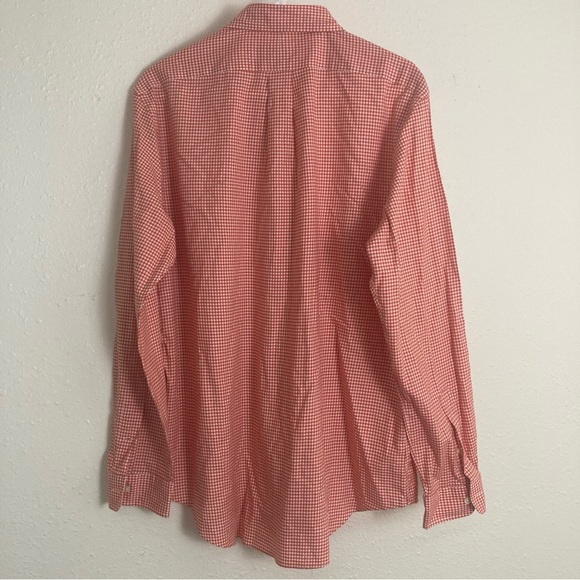 RALPH LAUREN Mens CLASSIC FIT  Red Gingham Button Down Shirt L Plaid - Picture 11 of 14